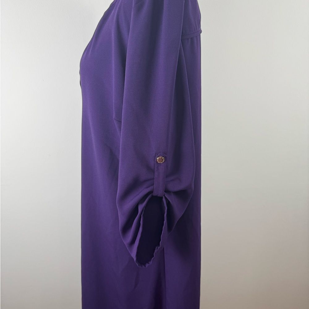 Liz Claiborne stunning violet dress women’s 14 - Picture 12 of 12